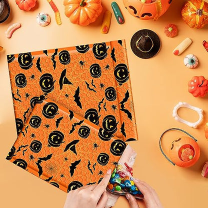 Fuxury Bubble Mailers 8.5x12 Inch 40 Pack Halloween Padded Envelopes - color: Orange, size: 8.5x12" 40 PC