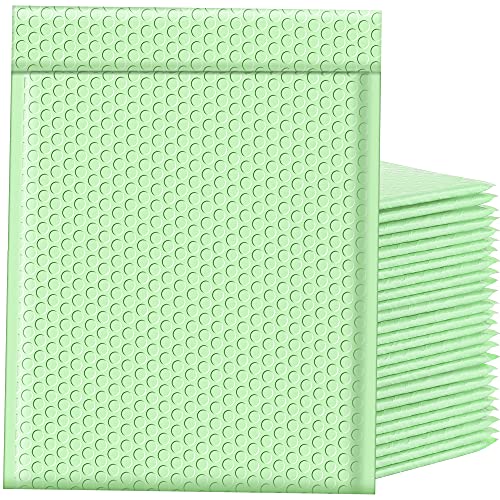 Famagic Mint Green Bubble Mailers 10.5x16 for Clothing, 25pc Usable 10.5x15 - color: Mint Green, size: 10.5x16 Inches