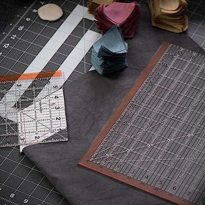 Fiskars 2-Piece Square Sewing Ruler Set, 6.5" x 6.5" and 12.5" x 12.5" - size: 6.5" Sq & 12.5" Sq
