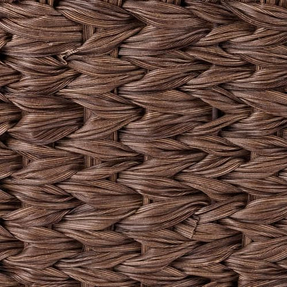 GRANNY SAYS Small Wicker Trash Can, 2 Gallon Bathroom Waste Baskets, Brown - color: Brown, size: Round - 7½"D x 9¾"H