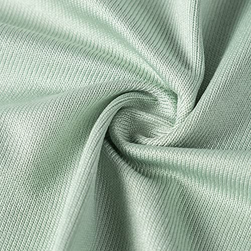 Puomue 6 Pack Microfiber Glass Cleaning Cloth, 16 Inch x 16 Inch, Lint Free Quickly Clean Window, Glasses, Windshields, Mirrors, and Stainless Steel, Green - color: Green
