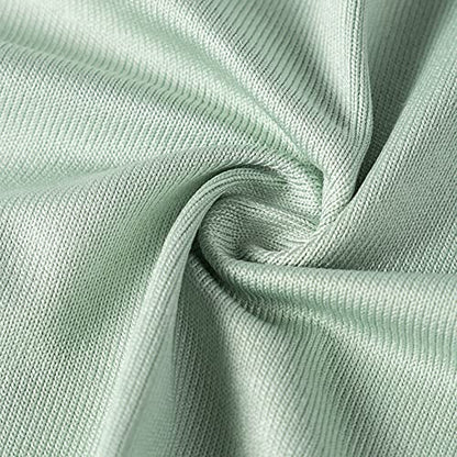 Puomue 6 Pack Microfiber Glass Cleaning Cloth, 16 Inch x 16 Inch, Lint Free Quickly Clean Window, Glasses, Windshields, Mirrors, and Stainless Steel, Green - color: Green
