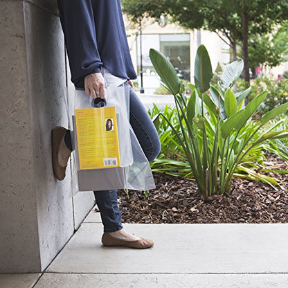 ClearBags 100 Frost Handle Bags 12x15, Extra Thick 2.25 Mil Retail Plastic Shopping Merchandise Gift Bags Tear Resistant Strong Durable Anti Stretch For Small Business LDPE Die Cut, 100% Recyclable - size: 12" x 15"