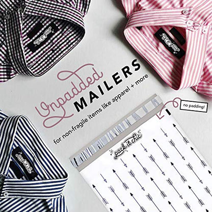 10X13 (100 Pack) Arrows Pattern Poly Mailer Envelope Plastic