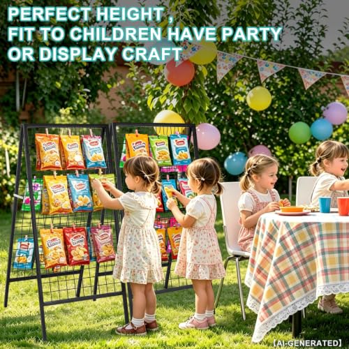 Eastern Tree Metal Grid Wall Panels, 2 Sides Wire Grid Panel, Black Gridwall Display Stand, Heavy Duty Gridwall Panels for Retail Display and Craft Show- 2 Packs - size: 2packs 2 Sides