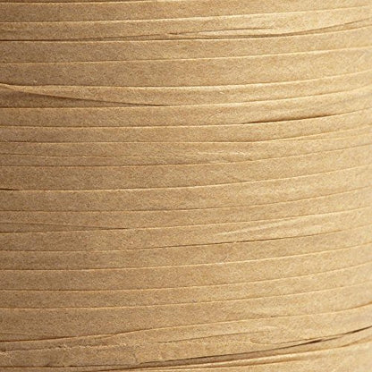 Italian Options Paper Raffia Ribbon 7mm x 100M - Caramel - color: Caramel
