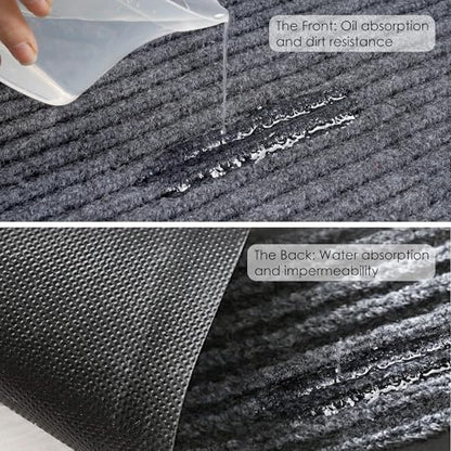 uyoyous Front Door Mat 3' X 10' Commercial Door Mats Heavy Duty Carpet Grey - color: Grey