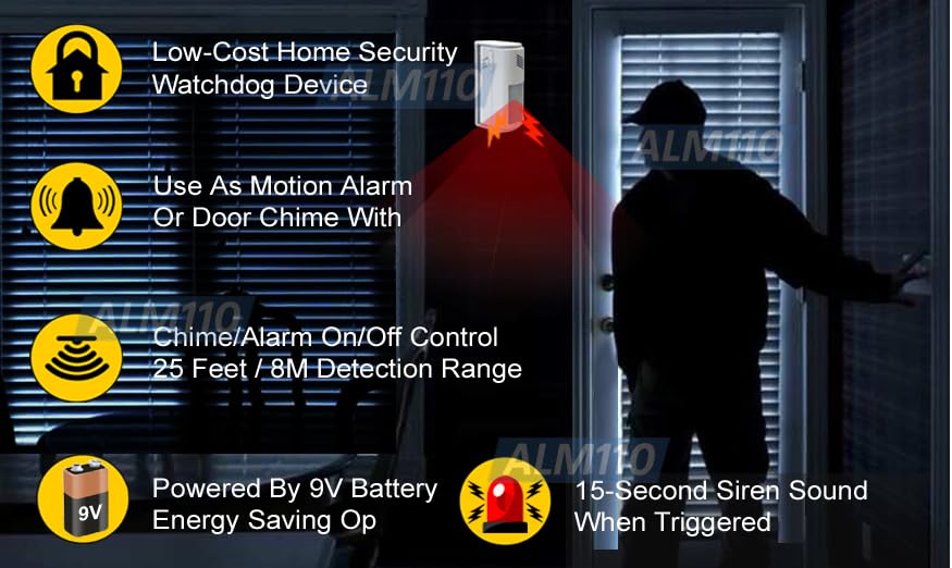 Mini Portable Motion Alarm System for Home Security