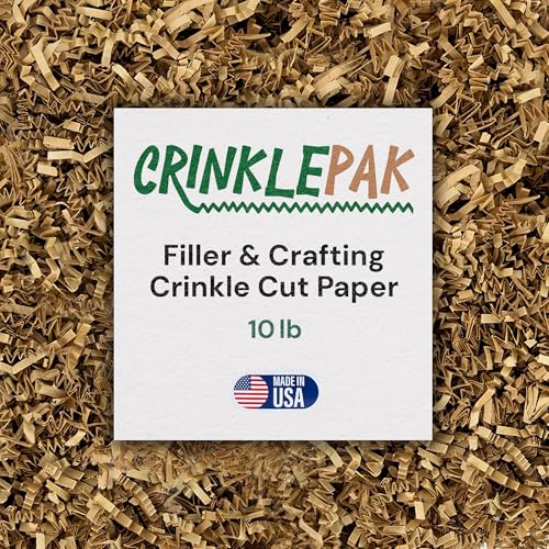 10LB Kraft Crinkle Paper Filler USA Made - color: Kraft, size: 10 LB