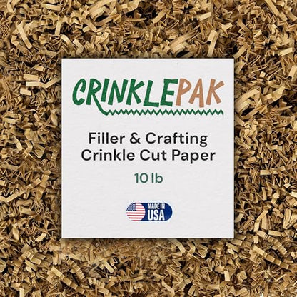 10LB Kraft Crinkle Paper Filler USA Made - color: Kraft, size: 10 LB