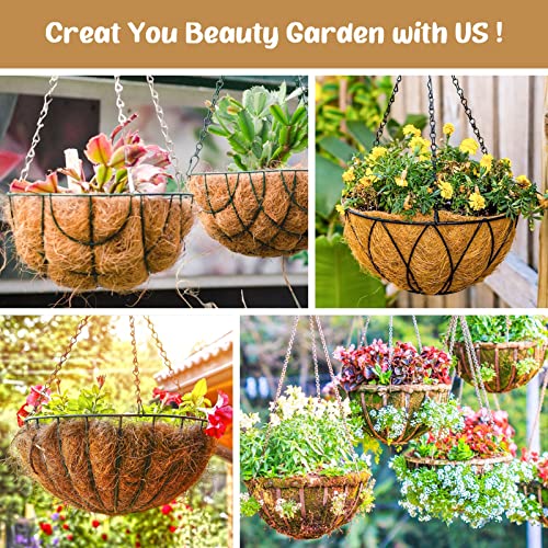 Legigo 3 Pack 18 Inch Hanging Basket Coco Liners Replacement, Round - color: 3pcs, size: 18 Inch