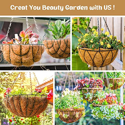 Legigo 3 Pack 18 Inch Hanging Basket Coco Liners Replacement, Round - color: 3pcs, size: 18 Inch