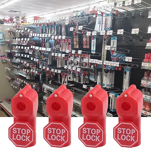 130 PCS Peg Hook Stop Lock, Stop Lock for Retail Shop Display Hooks Lock Fits 4.5-5.9mm Diameter Hooks, Easy Installation and Exquisite Style