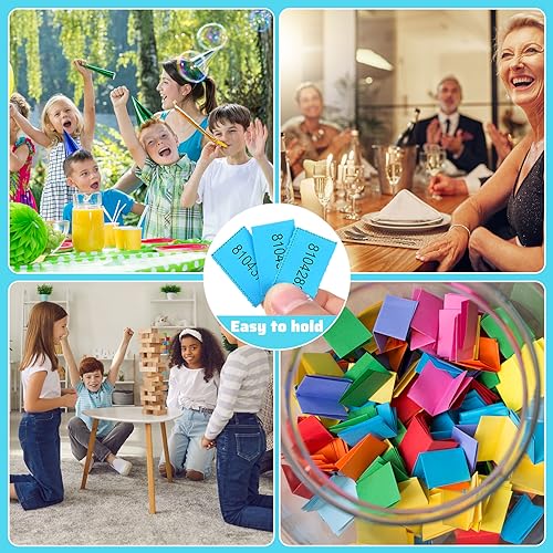 Kosiz 504 Pcs Raffle Tickets Basket Auction 10 Bid Numbers, Lake Blue - color: Lake Blue