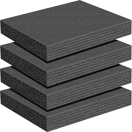 Treela 4 Pcs Customizable Polyethylene Foam Sheets 16x12x2" - size: 16x12x2''