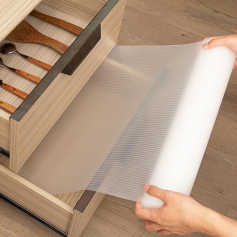 Shelf Liner for Kitchen Cabinets Non-Adhesive,17.5IN x 10FT - size: 17.5"W x 120"L